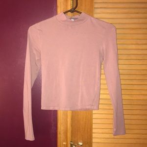 High neck long sleeved shirt